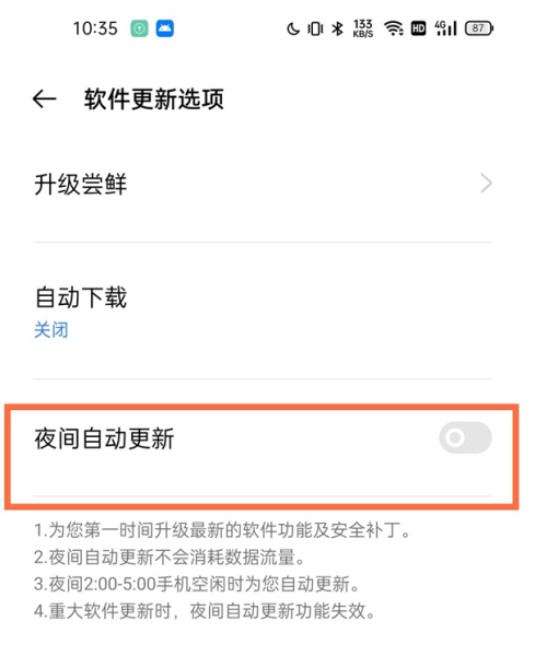 真我11pro+如何关闭系统更新