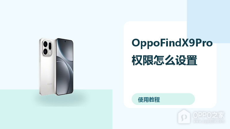 OppoFindX9Pro权限怎么设置？隐私保护方法分享