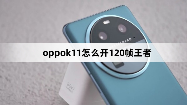 oppok11怎么开120帧玩王者