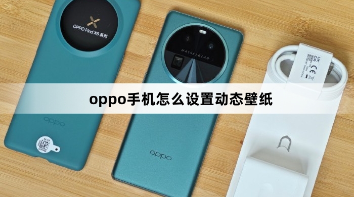 oppo手机怎么设置动态壁纸