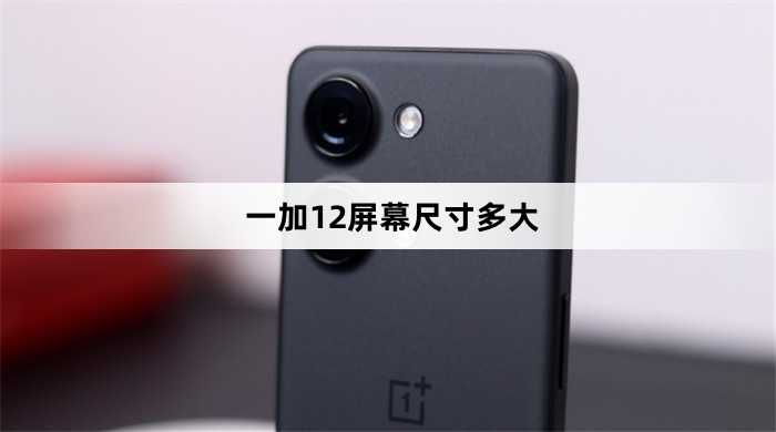 一加12屏幕尺寸介绍