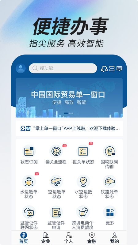 掌上单一窗口app