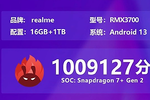 真我GTNeo5SE跑分分数介绍