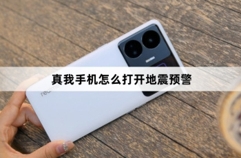 真我手机如何打开地震预警