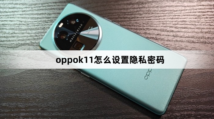 oppok11怎么设置隐私密码