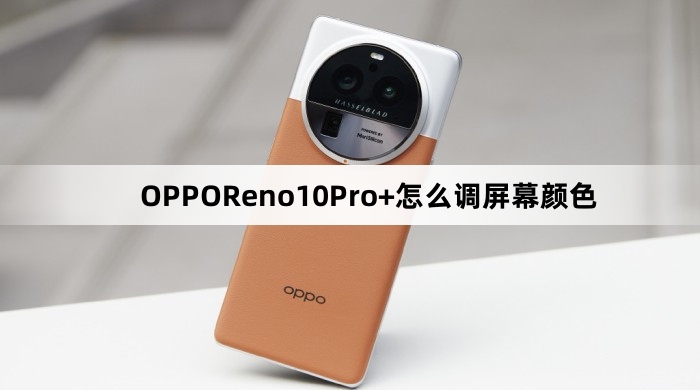 opporeno10pro 怎么调屏幕颜色