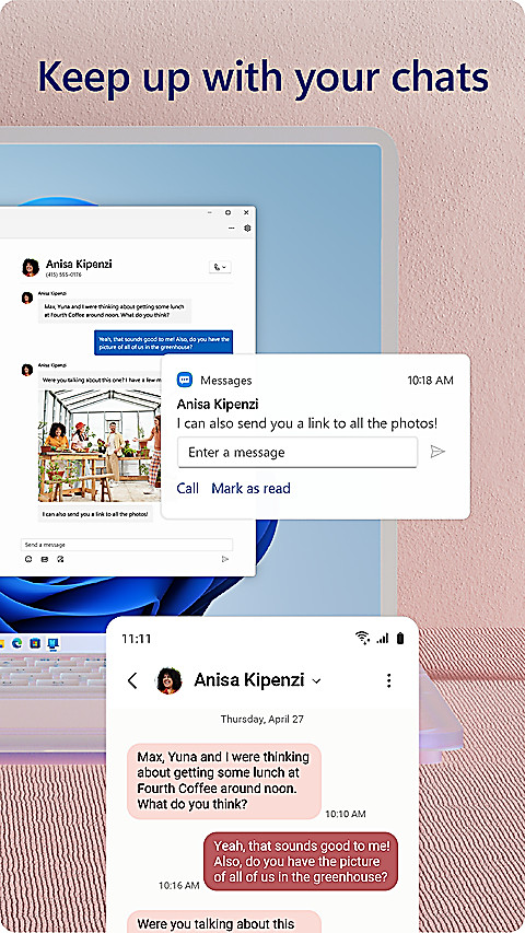 Link to Windows app