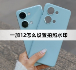 一加12如何设置拍照水印