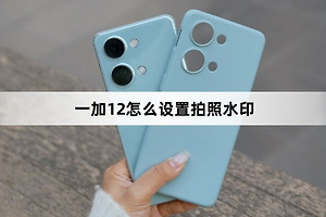 一加12如何设置拍照水印