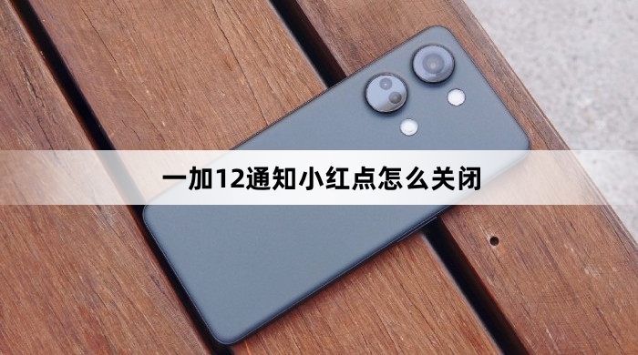 一加12通知小红点如何关闭