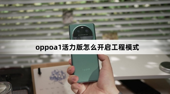 oppoa1活力版如何开启工程模式