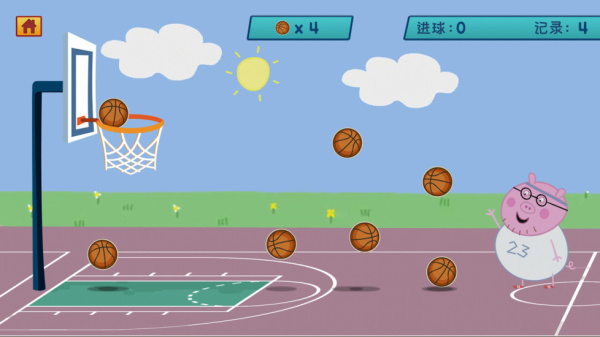 猪爸爸打篮球手机版