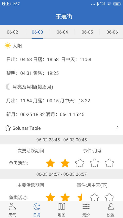 钓鱼天气app