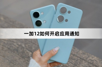 一加12怎么开启应用通知