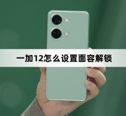 一加12如何设置面容解锁