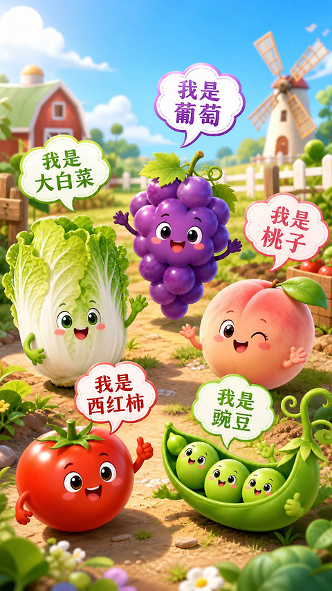 宝宝蔬菜水果认知