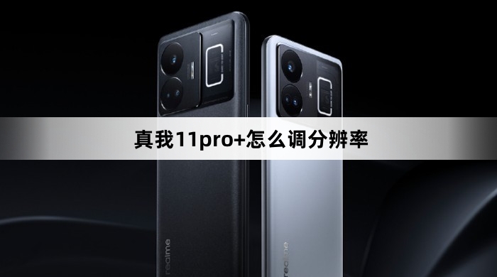 真我11pro+如何调节分辨率
