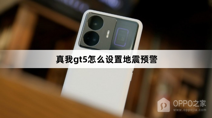 真我gt5如何设置地震预警