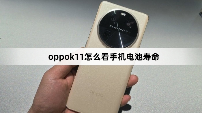 oppok11查看手机电池寿命教程
