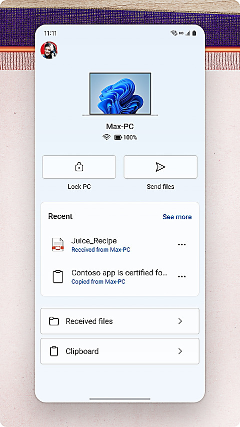 Link to Windows app
