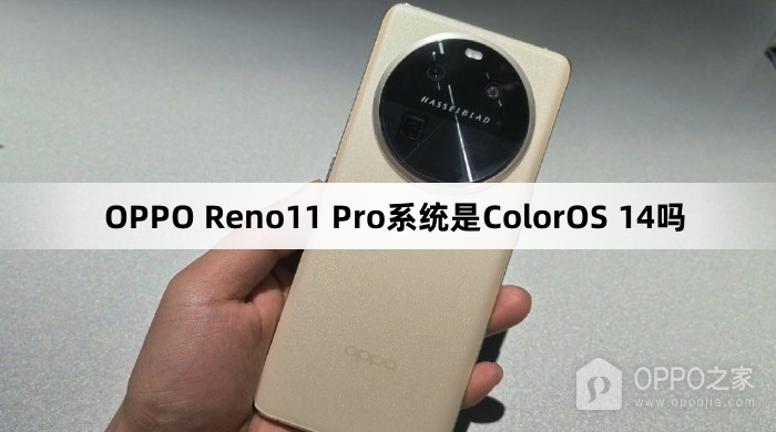 OPPO Reno11 Pro系统是不是ColorOS 14
