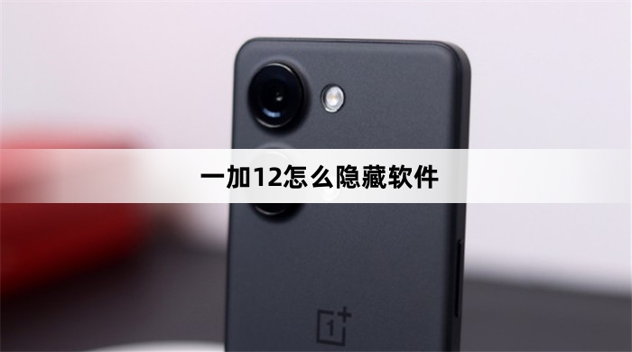 一加12如何隐藏软件
