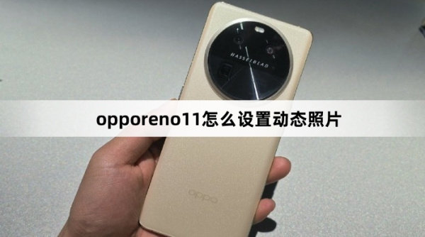 opporeno11如何设置动态照片
