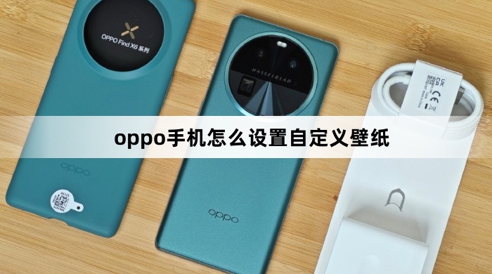 oppo手机设置自定义壁纸教程