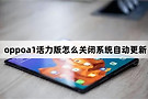 oppoa1活力版如何关闭系统自动更新