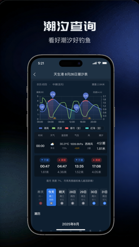 钓鱼天气预报app