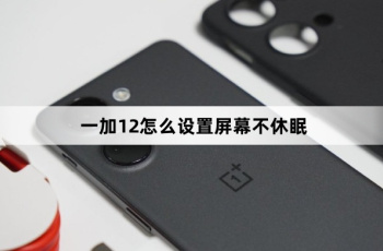 一加12如何设置屏幕不休眠
