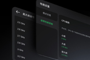 真我 GT5首发极客性能面板，可以自定义 CPU 频率