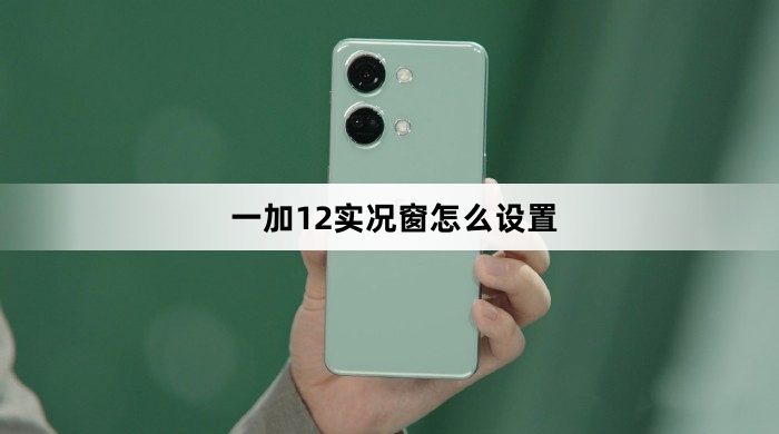 一加12实况窗如何设置
