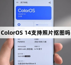 ColorOS 14有照片闪速抠图吗