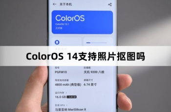 ColorOS 14有照片闪速抠图吗