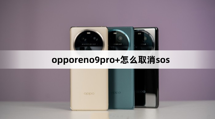 opporeno9pro+如何取消sos