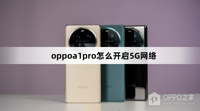 oppoa1pro如何开启5G网络