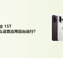 一加15T怎么设置应用后台运行？