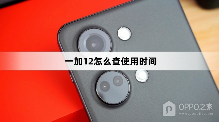 一加12如何查使用时间