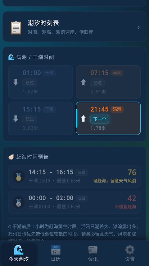 潮汐预报
