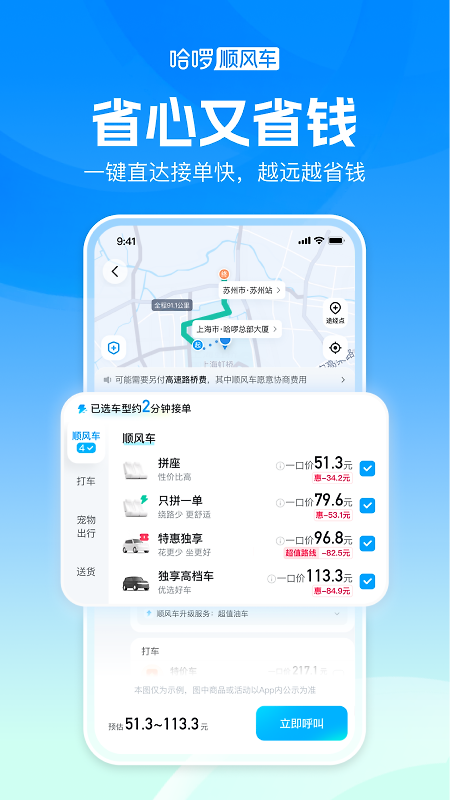 哈啰顺风车app