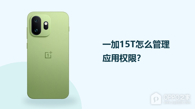 一加15T怎么管理应用权限？
