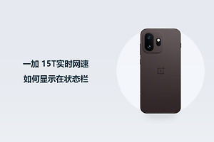 一加 15T实时网速如何显示在状态栏？