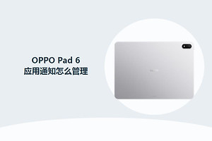 OPPO Pad 6应用通知怎么管理？
