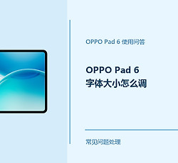 OPPO Pad 6字体大小怎么调？Pad6文字显示设置方法