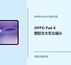 OPPO Pad 6图标太大怎么缩小？Pad6桌面显示设置方法