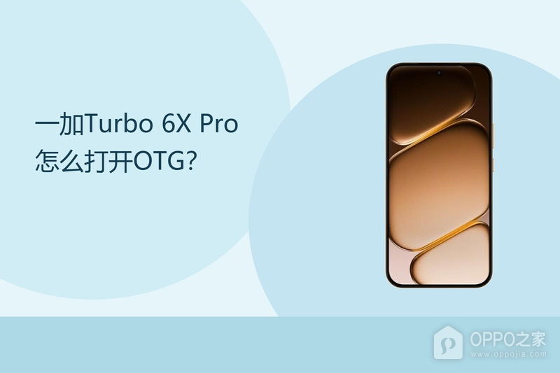 一加Turbo 6X Pro怎么打开OTG？