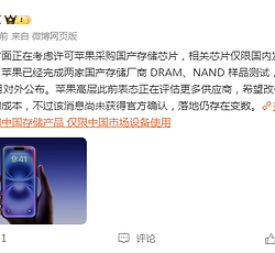 苹果评估中国本土存储芯片供应？DRAM与NAND导入传闻引关注