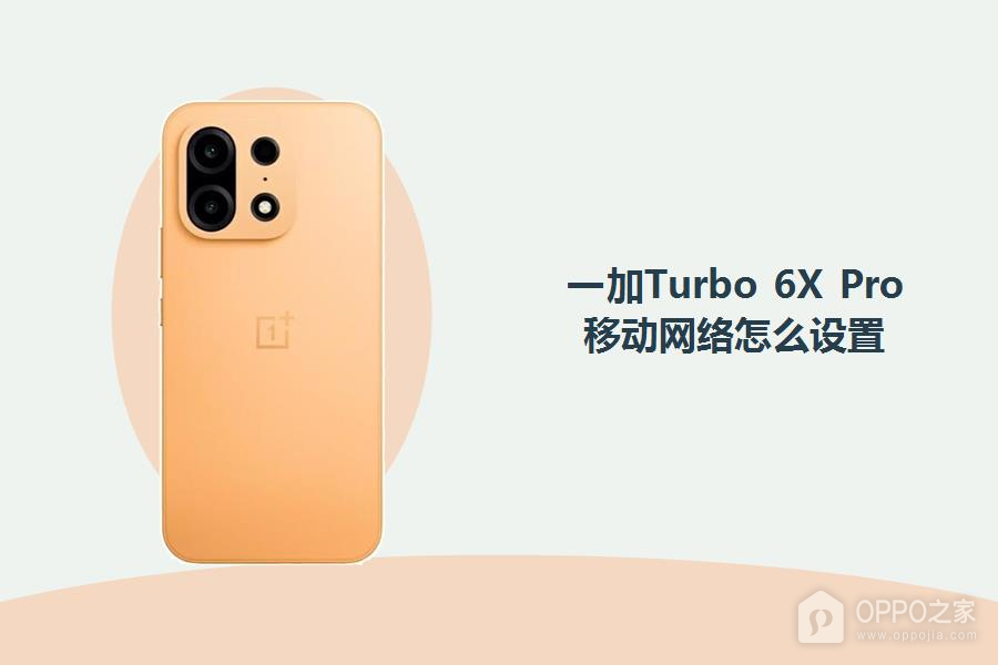 一加Turbo 6X Pro移动网络怎么设置?