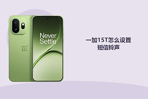 一加15T怎么设置短信铃声？
